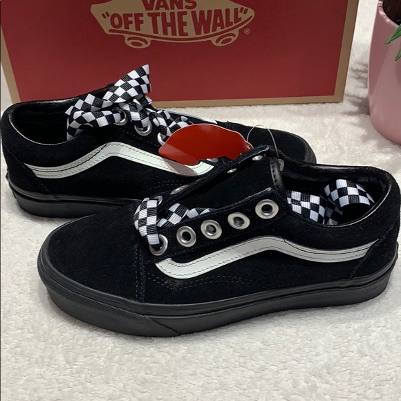 🌸 new with tags in box Vans old Skool Check Lace Shoes 🌸 - Picture 11 of 13